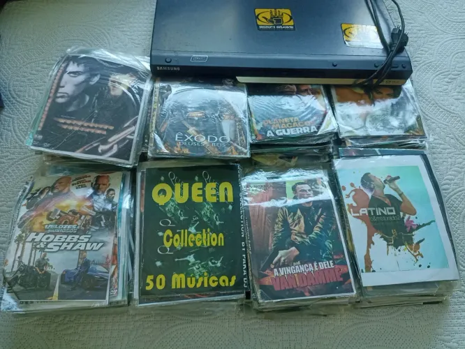 DVD Player Samsung + DVDs Variados