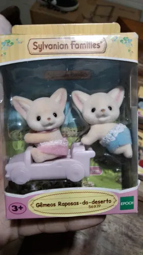 Bebês sylvanian familly gêmeos raposas, gêmeos elefantes e gêmeos coelhos