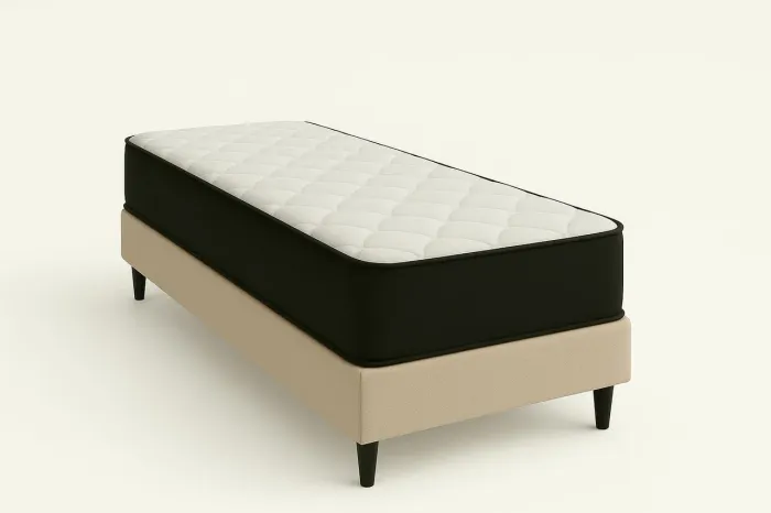 Conjunto Cama Base Solteiro + Colchão Molas Bonnel - Qualidade e Conforto