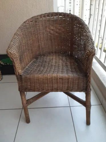 Poltrona em fibra natural Tok Stok