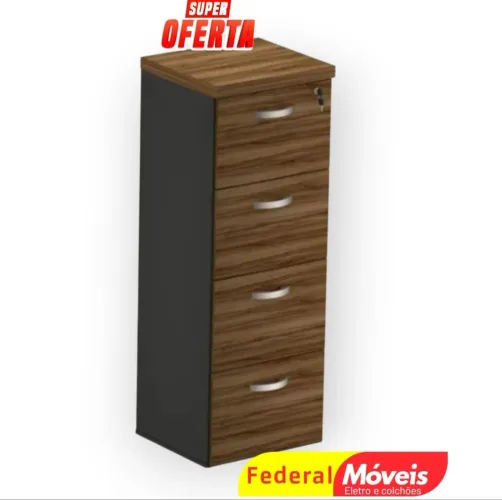 Arquivo para Escritório Gavetas 1,29x0,47x0,42 -  ideal para organizar documentos e pastas
