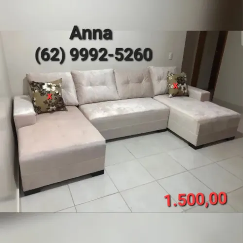 Sofá Chaise duplo ((///-///)*