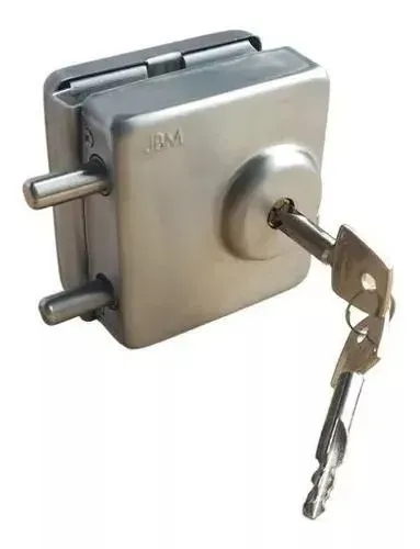 Fechadura Auxiliar Para Porta De Vidro E Alvenaria Fa2 Pivoltante .porta Giro chave tetra