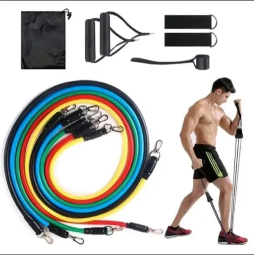 Kit de Bandas de Resistência para Exercícios - 11 Peças