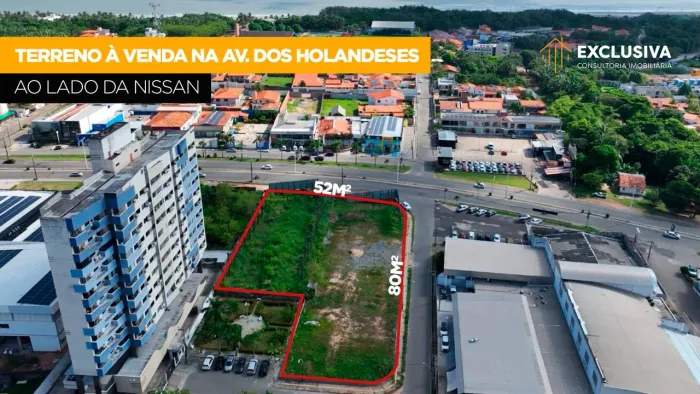 Lote com 4.160 mtrs², na Av. dos Holandeses, Calhau.