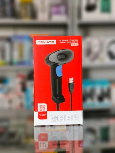 Leitor escâner de código de barras com fio USB