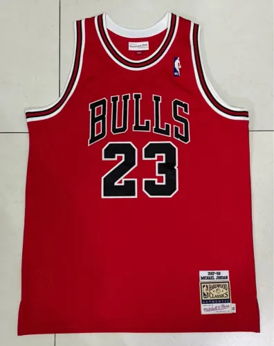 Regata Mitchell & Ness Authentic Jersey Chicago Bulls 1997-1998 Michael Jordan Vermelha