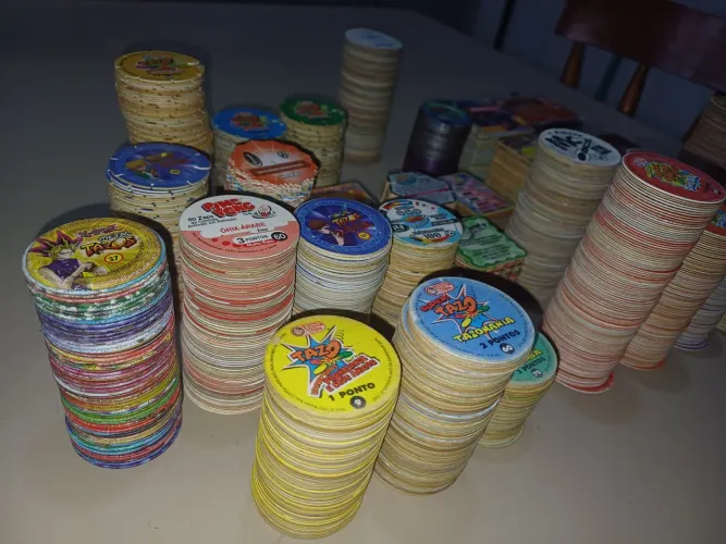 Tazos, cards, itens Elma Chips