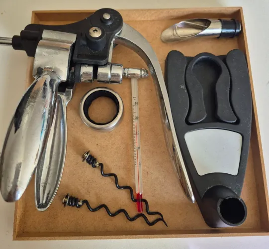 Kit abridor Vinho Completo luxo novo!