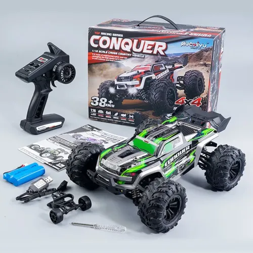 Carro de Controle Remoto 4x4 Conquer 50km/h brinquedo