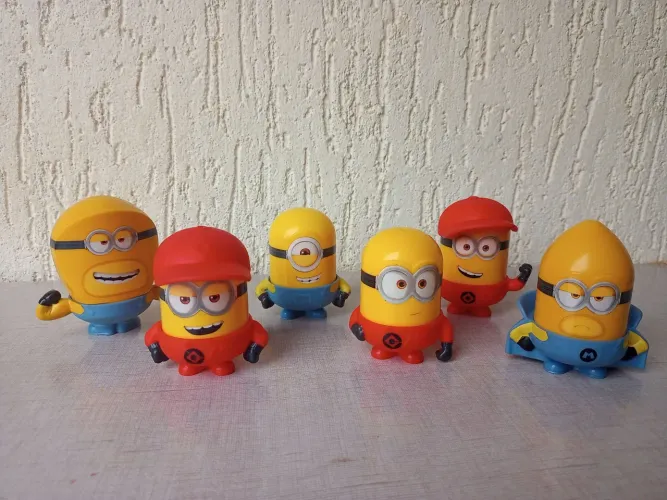 Minions - 6 bonecos - colecionáveis McDonald's 