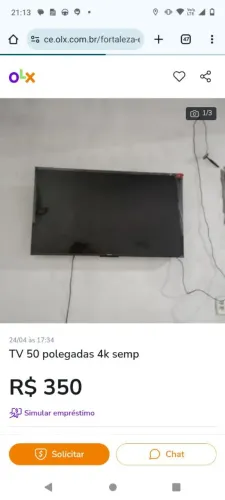 TV 50 defeito semp