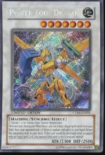 Yugioh!!! Power Tool Dragon CT06-EN001 Collectible Tins 2009 Wave 1