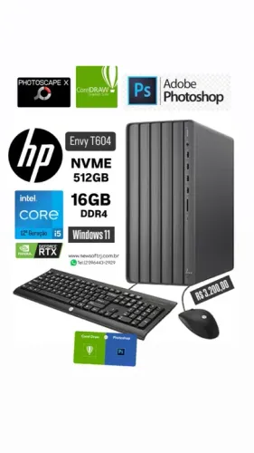 Computador HP Envy T604 - Gamer Completo - R$ 3.200,00
