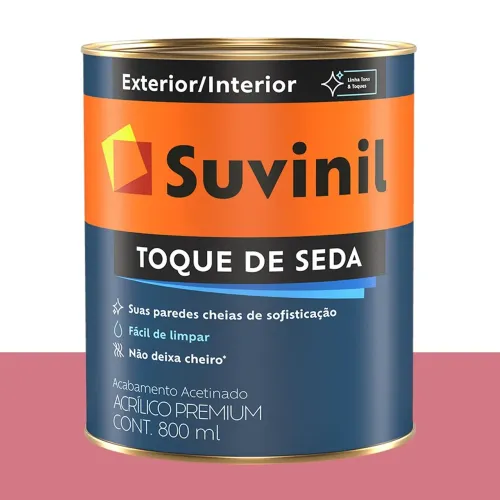 Tinta Acrílica Acetinada Suvinil Bola de Chiclete 800 ml