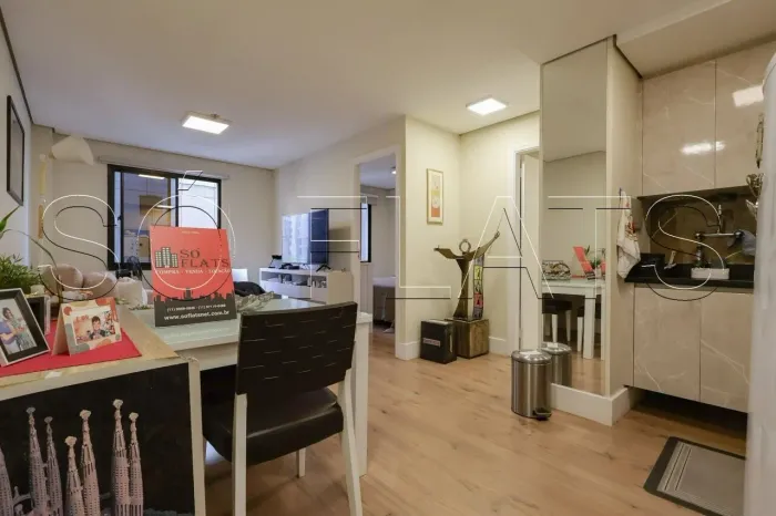 Flat Adagio Moema,. disponível para venda com 37m², 1 dormitório e 1 vaga de garagem
