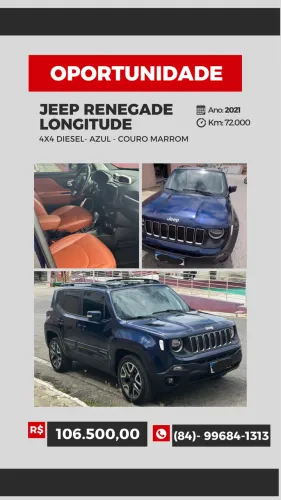 Jeep Renegade Longitude 2.0 4X4 TB Diesel AUT 2021
