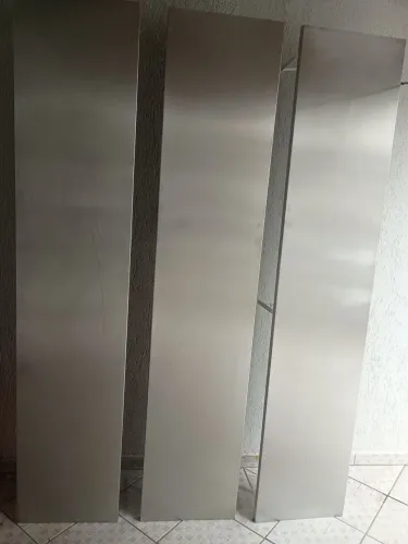 3 Prateleira de aço inox reforçada. E melhor inox. Nova