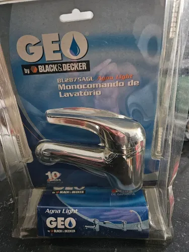 Torneira Monocomando Black Decker Agna Light Geo BL-2875AGL Lavatório - NOVA!