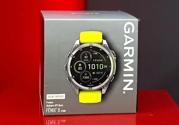 Garmin Relógio Fenix 8 - Solar / Sapphire - Yellow - 47MM - Produto Novo
