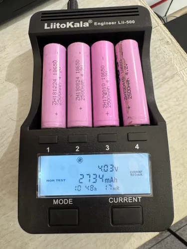 Bateria lítio 18650 4.2 volts 2,500 mAh