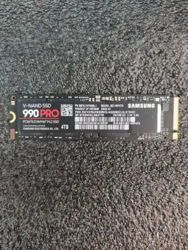 SSD Novo NVMe M.2 4TB Samsung 990 Pro PCIe Gen4 x4 (Até 7450MB/s)