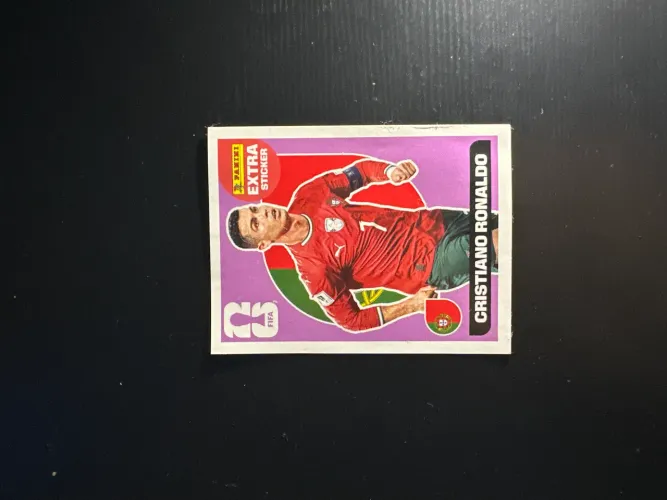 Figurinha CR7 extra sticker 