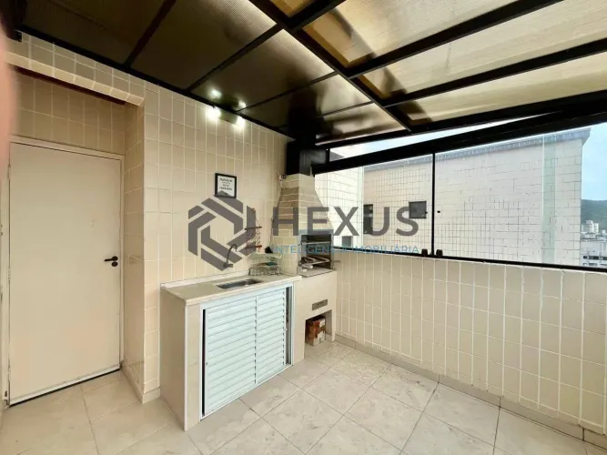 Apartamento com varanda gourmet e lazer na Praia das Asturias, Guaruja