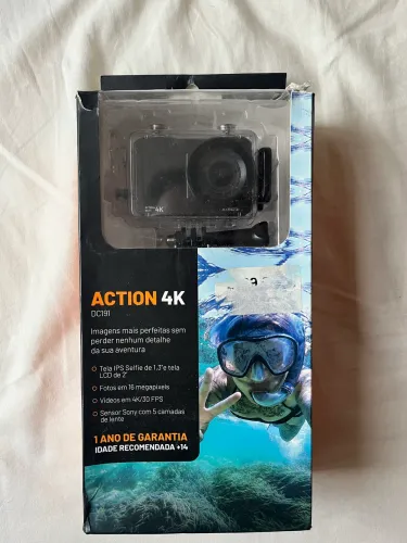 Câmera Atrio Action 4K DC191 + cartão SD 32gb