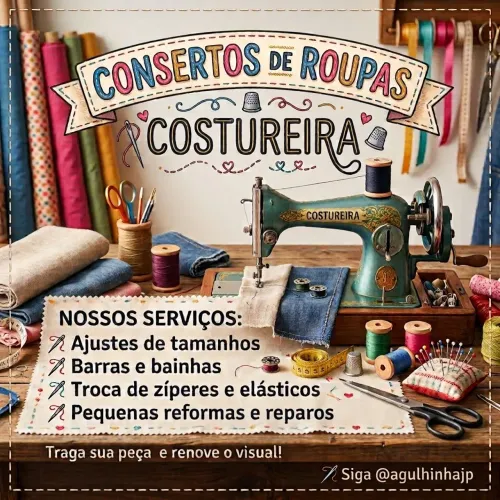Costureira - Consertos de Roupas