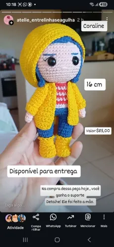 Vendo peças variadas em amigurumi ( crochê)