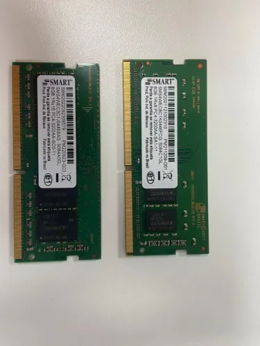 Conjunto de Duas memórias de notebook smart 8 GB ddr4 3200mhz