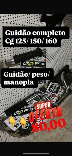 Guidão completo novo cg 125/150/160 R$ 80,00