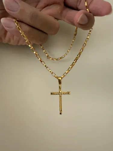 Cordão de ouro 18K lindo maciço