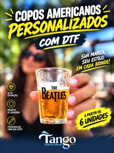 Copo americano personalizado
