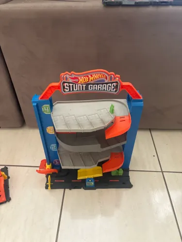 Pista e Veículo - Hot Wheels - City Garagem - Mattel