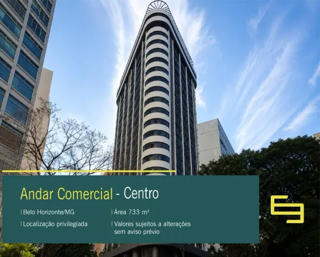 Andar corrido para alugar no Centro de Belo Horizonte/MG