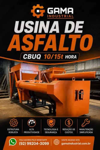 Usina de asfalto CBUQ