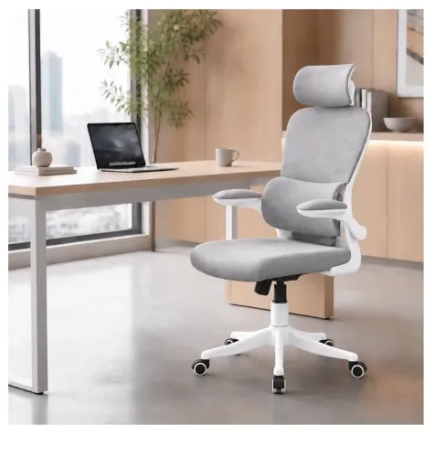 Cadeira de Escritório Almirante C600 Mesh Reclinável Cinza - NOVA | LACRADA