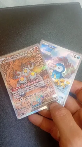 Vendo Cartas Pokémon! CHOQUE AREIA EX e Piplup Ilustração rara!