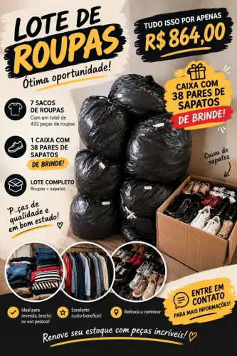 LOTE PARA BRECHÓ IMPERDIVEL