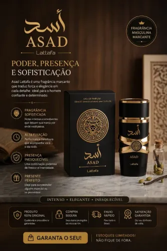 Perfume árabe Lattafa Asad
