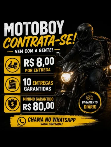 Vagas para motoboy freelancer
