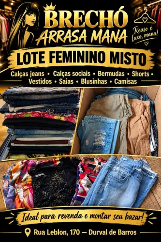 Lote feminino misto números variados
