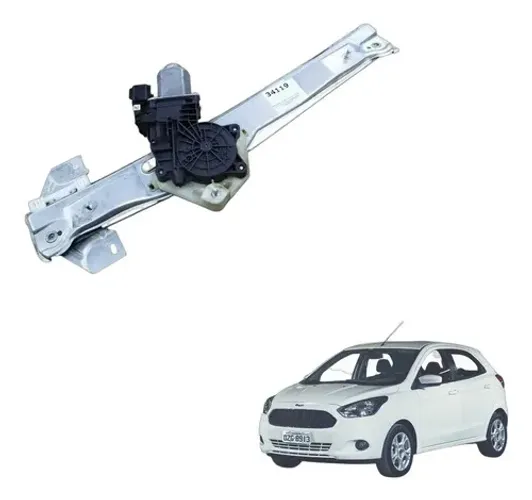 Maquina Vidro Ford Ka 2015 2016 2017 2018 Dianteira Esquerda