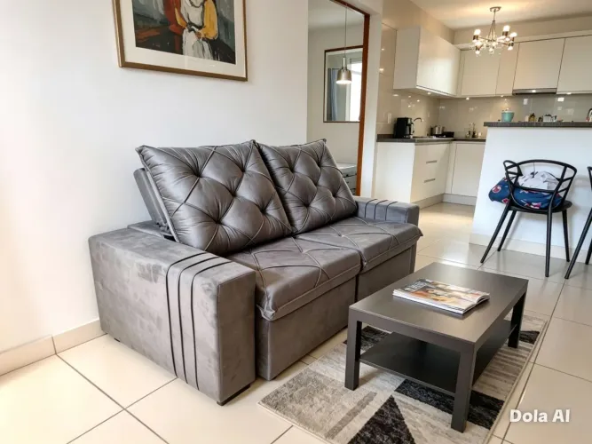 Sofá retrátil e reclinável Lançamento! Vai com molas ! De R$ 1.689,00 por R$ 1.389,00