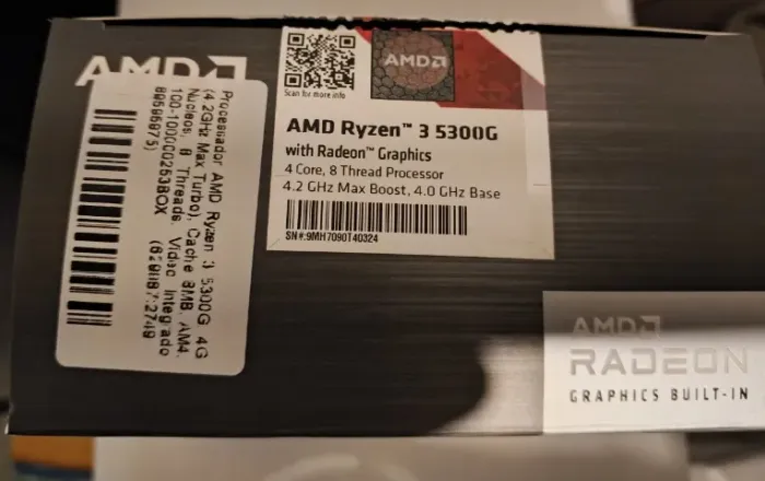 Processador Amd Ryzen 3 5300g Vídeo Integrado