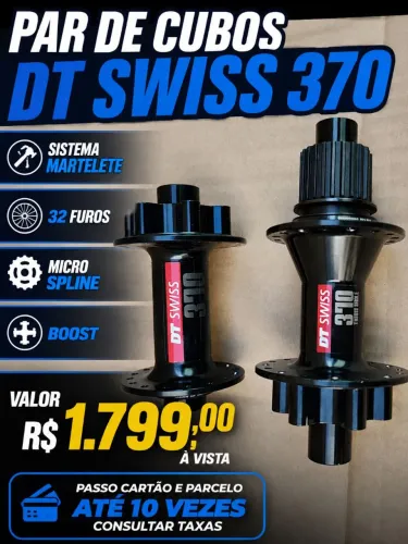 Par de cubos DT Swiss 370.... sistema paws 