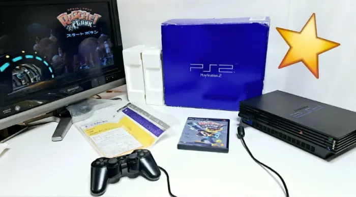 Playstation 2 Fat Completo (serial Batendo) + Jogo