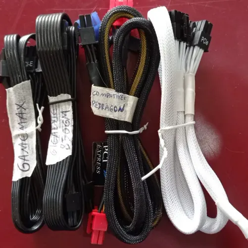 Cabos modulares fontes ATX diversas, garantia de loja